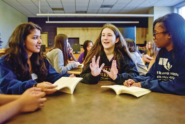 Finding their voices: Founding members of CMS girls’ book club return as mentors