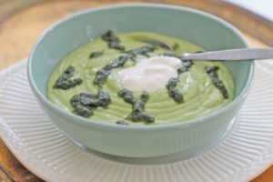 A light, vibrant chilled soup fit for spring