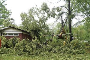 Storm damages homes, businesses in area