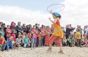 For Syria’s displaced children, clowns know laughing matters