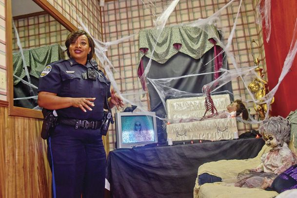 Columbus police department prepares house of horrors