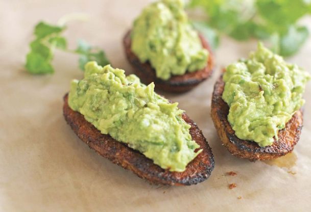 A Super Bowl mind meld: Guac and potato skins in one bite