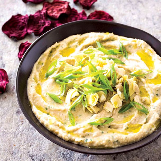 For a nutritious version of artichoke dip, look to navy bean