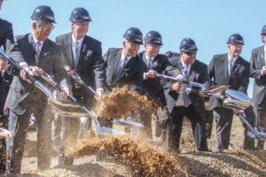 Officials celebrate start of Yokohama construction