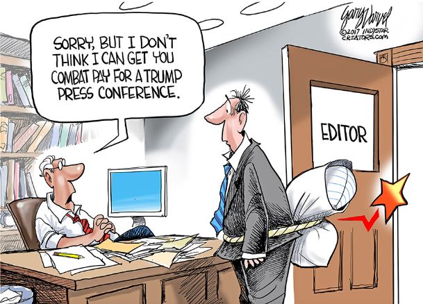 newspaper editor cartoon