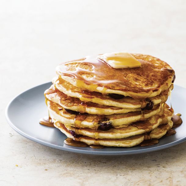 Start a classic brunch with a stack of airy, tangy pancakes