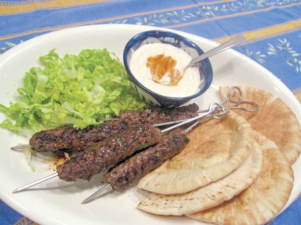 Lamb kebabs is a dish inspired by New York City street food