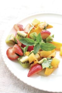 Dress up a typical fruit salad with help from your grill