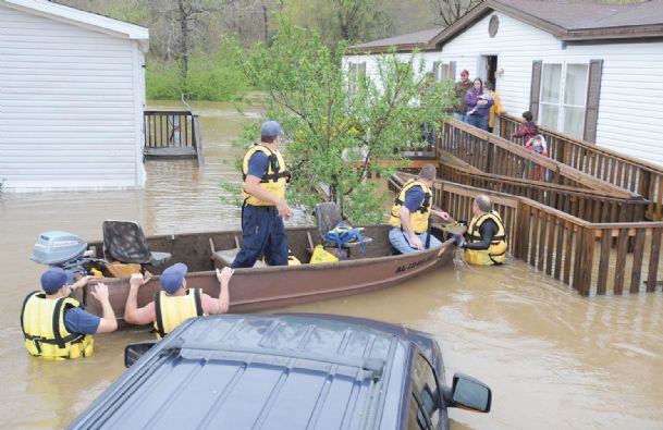 Storms sock the Southeast, killing two people