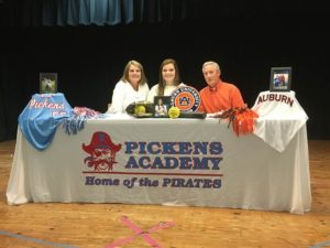 ‘She is the real deal’: Pickens Academy softball star Shelby Lowe takes next step, signs with Auburn