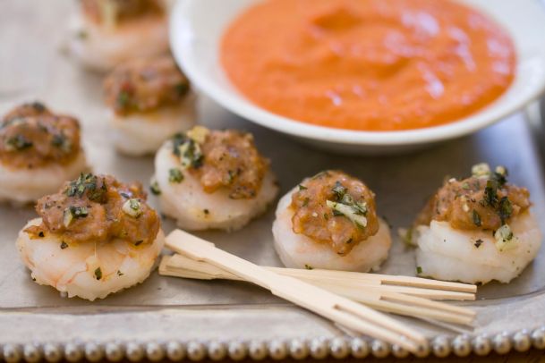 Pair shrimp, sausage for easy holiday party food