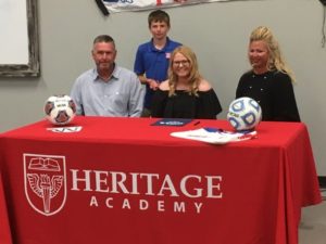 Heritage Academy senior Lizzy Howard signs to play soccer at MUW