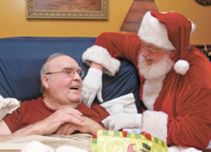Santa’s visit: Kris Kringle makes some special stops before his night out