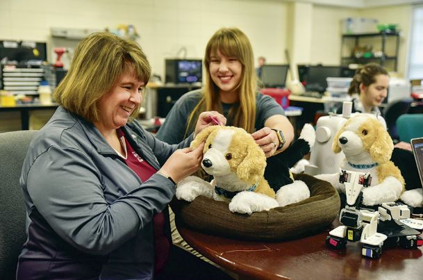 ‘Electronics bundled with love’: MSU professor, New Hope Elementary students design robotic animals to help with therapy