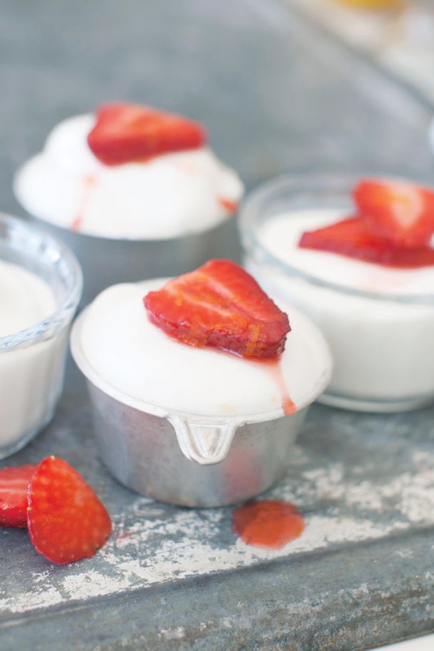 Spring dessert: A light, airy fruit pudding from America’s past, with a first fruit of spring