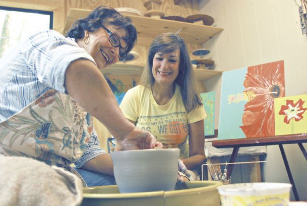 Clay and canvas: Friends pursuing creative dreams after retirement find fun, fellowship in Market Street Festival