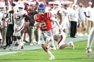 Matt Corral leads Ole Miss past Arkansas in SEC opener