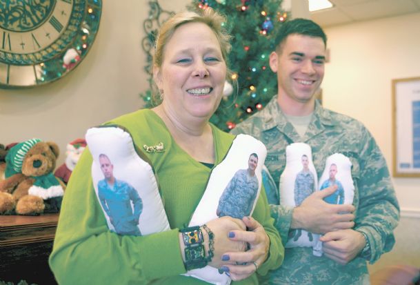 Holiday HUGS: Huggable figures for families of deployed airmen keep loved ones close