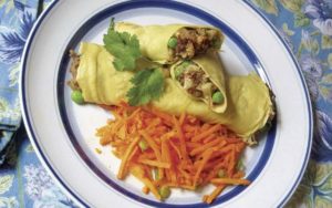 Chickpea crepes boast flavor and nutrition