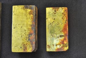 1,000 ounces of gold recovered from sunken ship