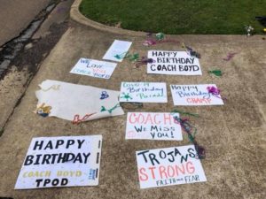 With season on hold due to virus, New Hope baseball team gives coach Lee Boyd surprise birthday parade