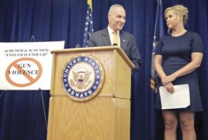 Comic Amy Schumer, Sen. Schumer call  for better gun control