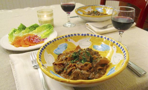 Amped-up beef stroganoff is ideal dish for Valentine’s Day