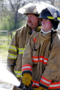 Practice fire startles onlookers