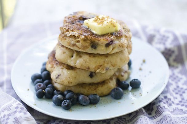 A blueberry muffin that thinks it’s a pancake