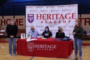 Heritage Academy seniors Madison Tipton, Carley Martin sign to continue softball careers