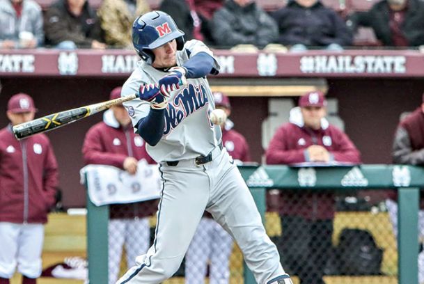 Golsan gets hit in first professional at-bat