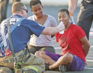 Fourth night of Ferguson protests brings confrontation, arrests