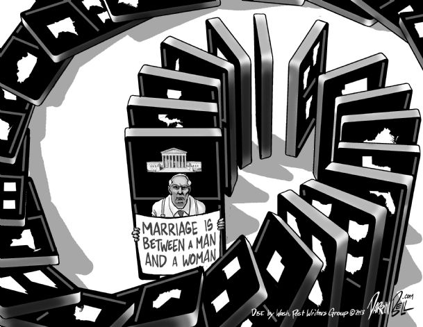 Editorial cartoon for 1-2-14