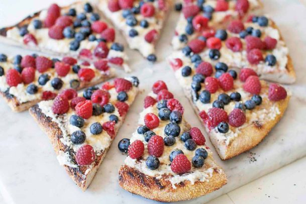 Red, sweet and blue: Keep the grill going for a colorful July 4 dessert