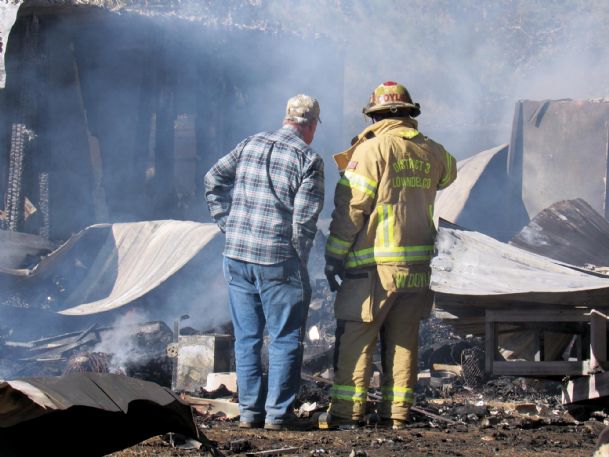 Fire destroys mobile home in New Hope