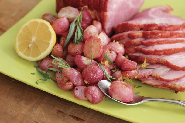 Add the unexpected to Easter dinner: butter roasted radishes