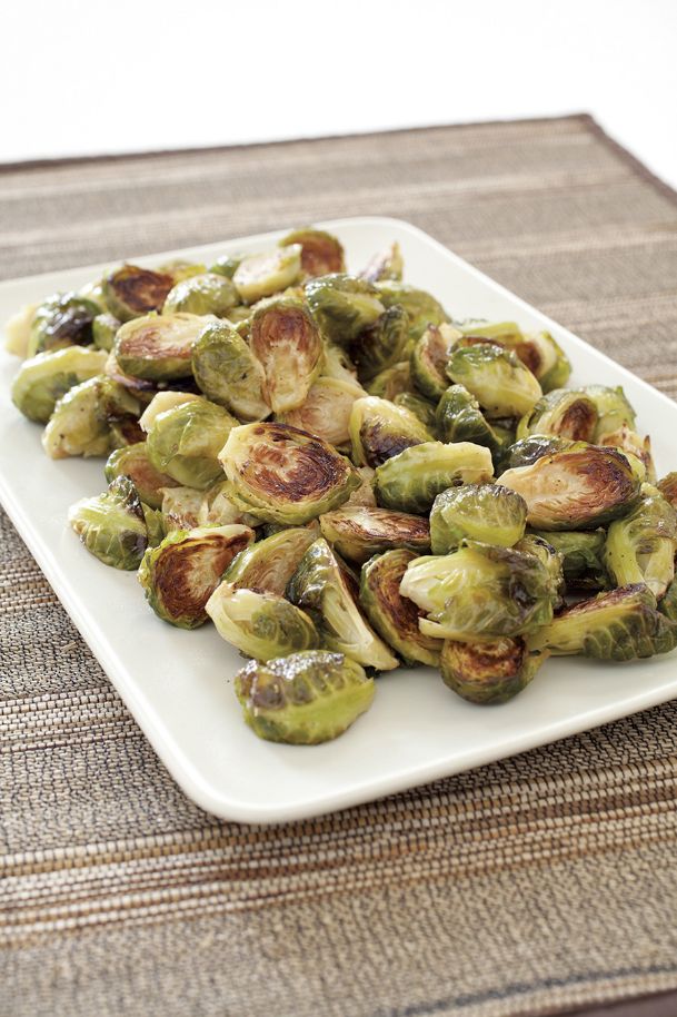 Roasting gets Brussels sprouts caramelized on the outside