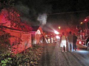 Home damaged in late night fire