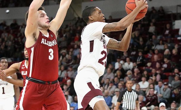 Strong efforts from Reggie Perry, Tyson Carter carry Mississippi State to win over Alabama
