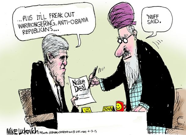 Editorial Cartoon: Luckovich, 4/5/15