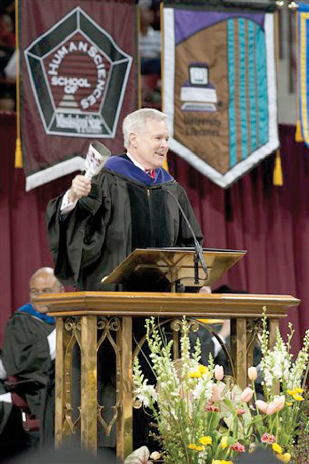 Mabus and Jones encourage service during MSU’s graduation ceremonies