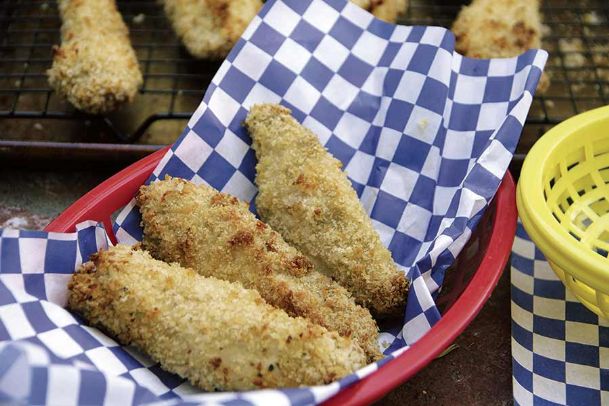 Mustard and sherry inspire adult-friendly chicken tenders