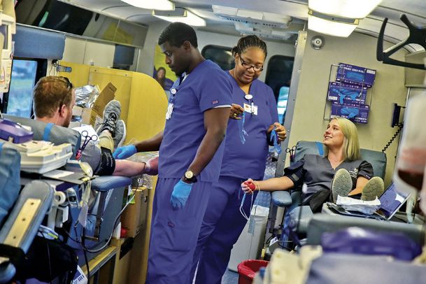 Combating the blood shortage: Blood drives see 30 percent fewer donors in summer