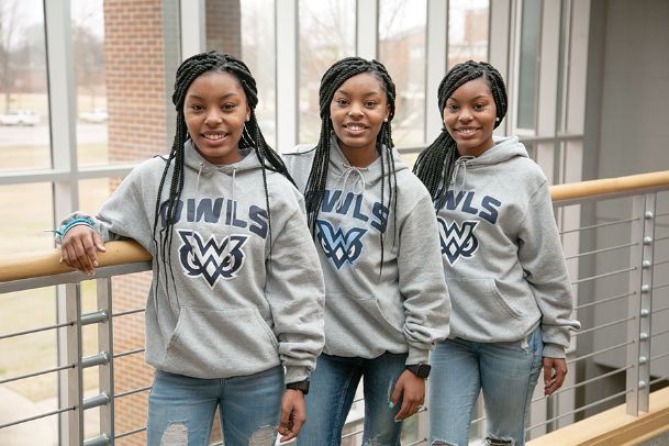 Triplets are becoming part of the Long Blue Line