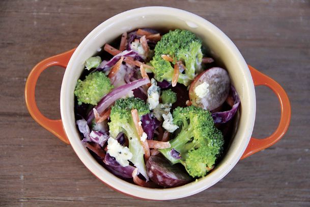 Got a creamy salad itch? Try one with broccoli, blue cheese