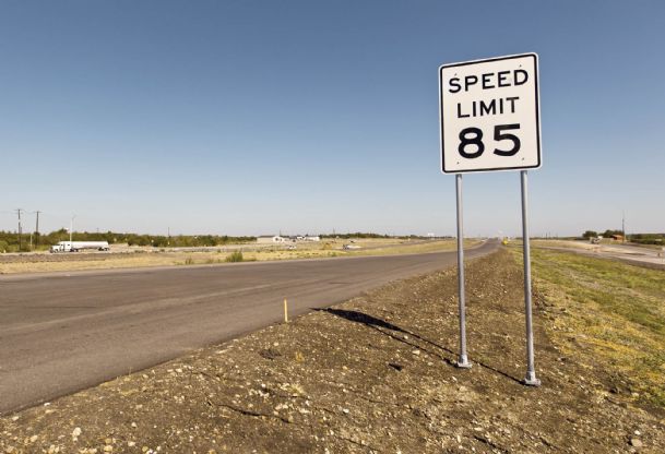 Texas to open fastest U.S. highway with 85 mph limit