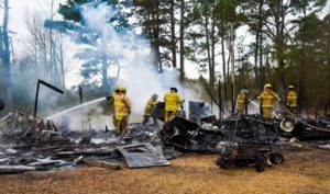 Blaze destroys Caledonia home