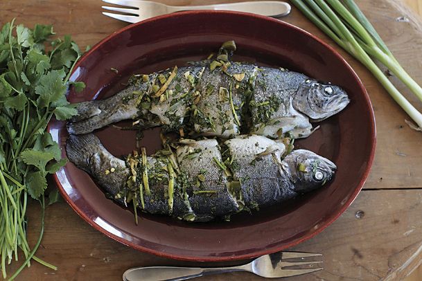 Baking whole fish in foil easier, tastier than steaming it