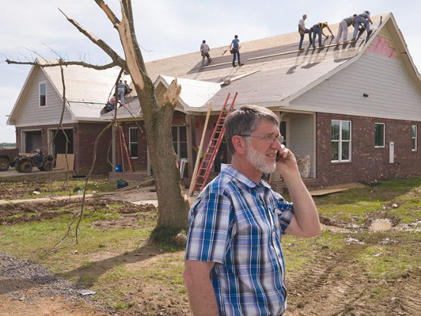 Mennonite community rallies to repair tornado-damaged home