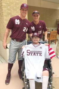 Part of the team: 13-year-old Bulldogs fan builds relationship with MSU baseball team while battling cancer